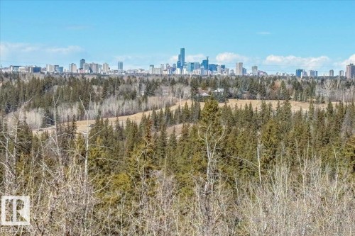 BALCONY VIEW OF MACTAGGART RAVINE AND DOWNTOWN - 404 7463 May Common Nw, Edmonton, AB - Outdoor With View