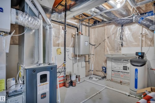 15 Promenade Point(E), Beaumont, AB - Indoor Photo Showing Basement