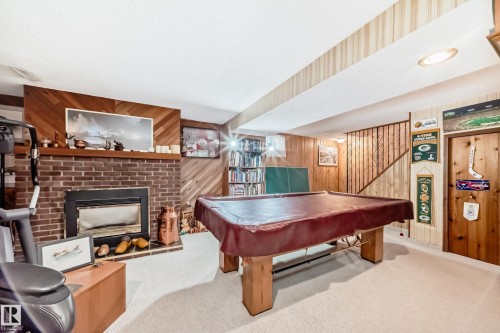 4208 37 Avenue, Leduc, AB - Indoor Photo Showing Other Room With Fireplace