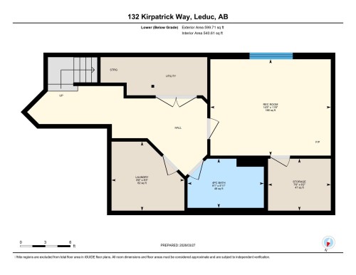 Floor plan - 132 Kirpatrick Way, Leduc, AB - Other