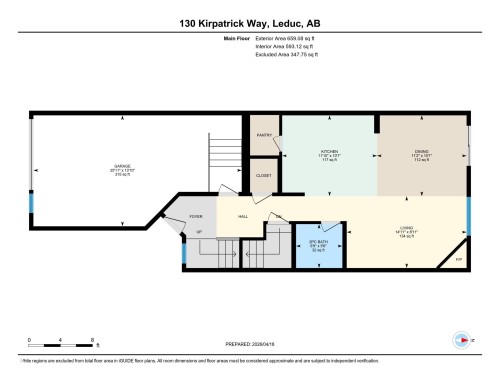 Floor plan - 130 Kirpatrick Way, Leduc, AB - Other