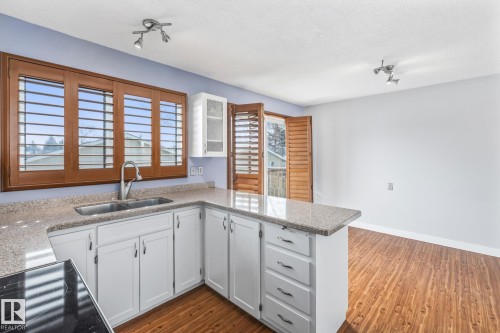 8715 43 Avenue, Edmonton, AB - Indoor Photo Showing Kitchen With Double Sink