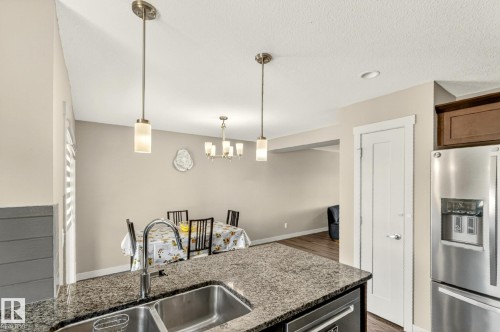 4131 30 Street, Edmonton, AB - Indoor Photo Showing Kitchen With Double Sink