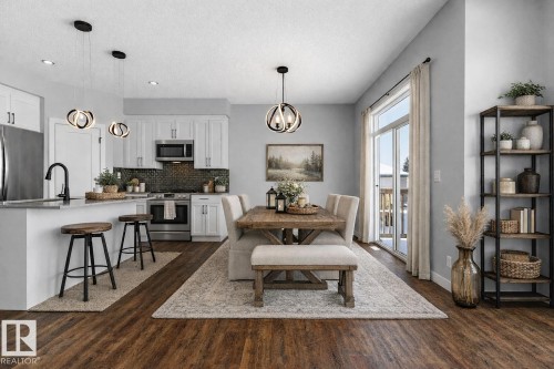 AI Photo - 72 Maple Crescent, Gibbons, AB - Indoor Photo Showing Kitchen With Upgraded Kitchen