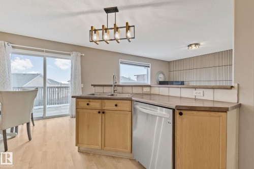 15117 Miller Boulevard, Edmonton, AB - Indoor Photo Showing Kitchen With Double Sink