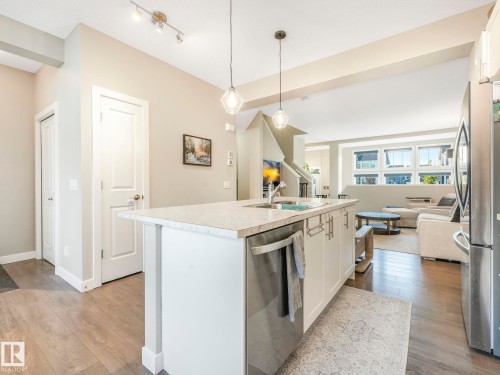 225 Southfork Drive, Leduc, AB - Indoor Photo Showing Kitchen With Stainless Steel Kitchen