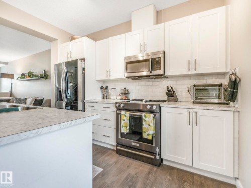 225 Southfork Drive, Leduc, AB - Indoor Photo Showing Kitchen With Stainless Steel Kitchen