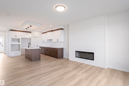 258 Black Stone Drive, Leduc, AB - Indoor With Fireplace