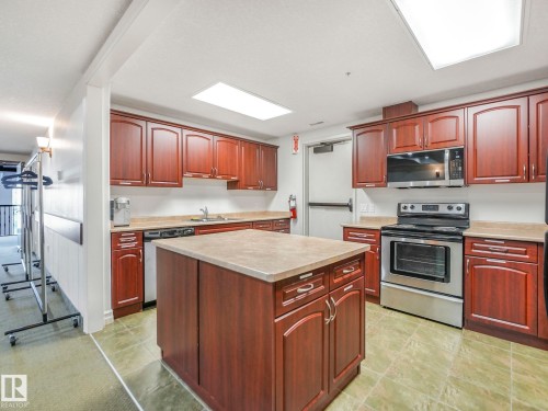 511 10142 111 Street, Edmonton, AB - Indoor Photo Showing Kitchen With Double Sink