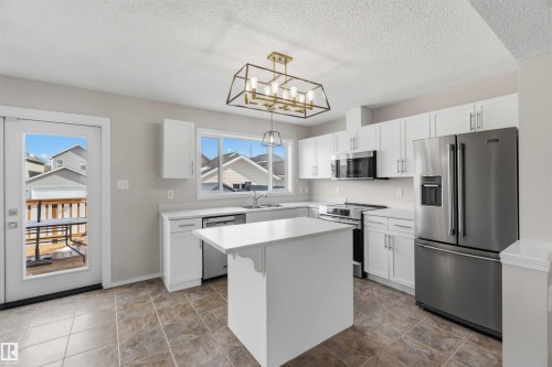 2003 71 Street, Edmonton, AB - Indoor Photo Showing Kitchen With Double Sink