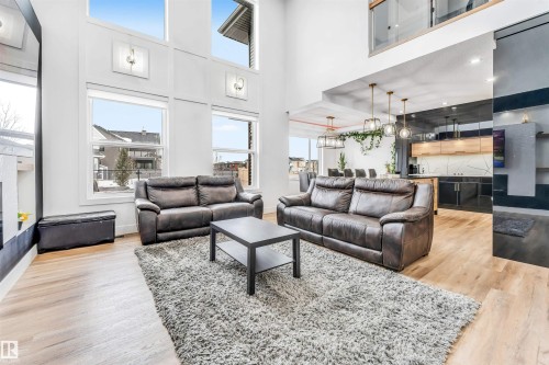 5355 Kimball Place, Edmonton, AB - Indoor Photo Showing Living Room With Fireplace