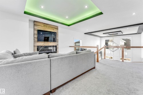 5355 Kimball Place, Edmonton, AB - Indoor Photo Showing Other Room With Fireplace