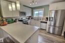 565 Chappelle Drive, Edmonton, AB  - Indoor Photo Showing Kitchen With Double Sink 
