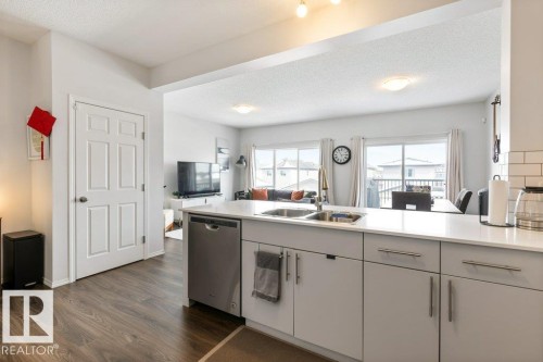 9939 222 Street, Edmonton, AB - Indoor Photo Showing Kitchen With Double Sink