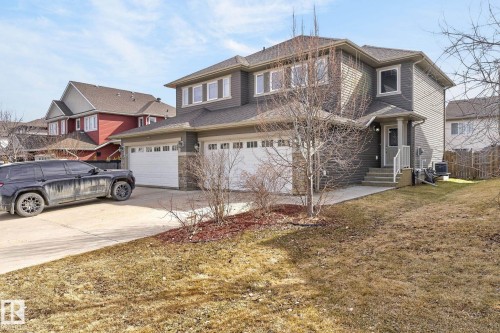 Two-story residence featuring grey siding and white trim - 2017 Westerra Loop, Stony Plain, AB - Outdoor