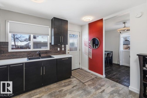 24 Duke Drive, Lamont, AB - Indoor Photo Showing Kitchen With Double Sink