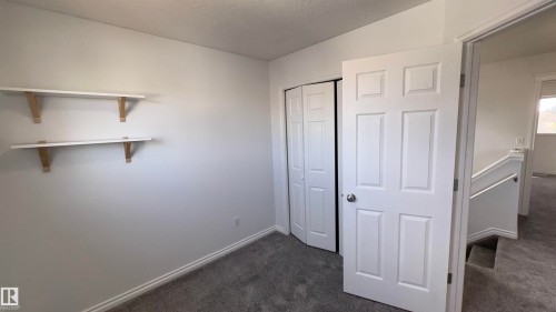 The room features clean white walls, gray carpet, and white trim - 10231 163 Street, Edmonton, AB - Indoor Photo Showing Other Room