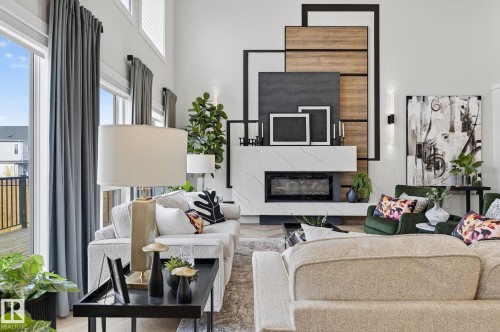 17124 2 Street, Edmonton, AB - Indoor With Fireplace