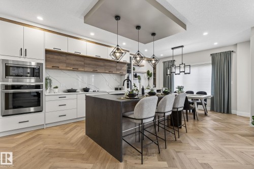 17124 2 Street, Edmonton, AB - Indoor Photo Showing Kitchen With Upgraded Kitchen