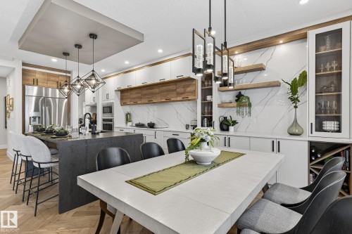17124 2 Street, Edmonton, AB - Indoor Photo Showing Dining Room