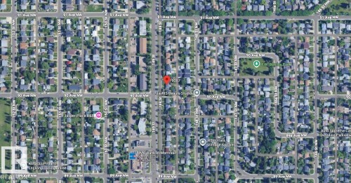 Aerial Map. Displaying the property's location within its urban surroundings - 9007 149 Street, Edmonton, AB - Outdoor With View