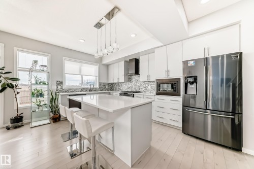 2043 51 Street, Edmonton, AB - Indoor Photo Showing Kitchen With Upgraded Kitchen