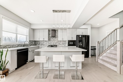 2043 51 Street, Edmonton, AB - Indoor Photo Showing Kitchen With Upgraded Kitchen