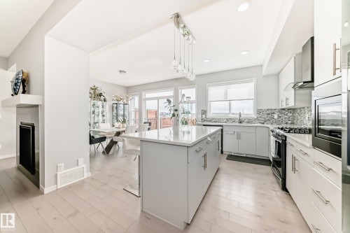 2043 51 Street, Edmonton, AB - Indoor Photo Showing Kitchen With Upgraded Kitchen