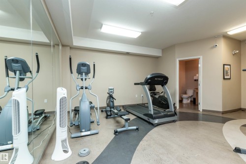 417 105 West Haven Drive, Leduc, AB - Indoor Photo Showing Gym Room
