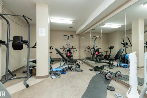 417 105 West Haven Drive, Leduc, AB - Indoor Photo Showing Gym Room