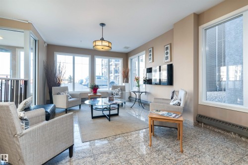 417 105 West Haven Drive, Leduc, AB - Indoor Photo Showing Living Room
