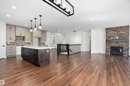 131 Bela Drive, Millet, AB - Indoor With Fireplace