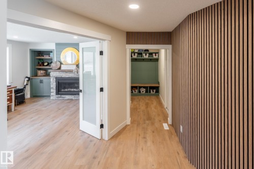 17 Spruce Crescent, St. Albert, AB - Indoor Photo Showing Other Room With Fireplace