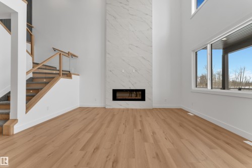760 Astoria Way, Devon, AB - Indoor With Fireplace