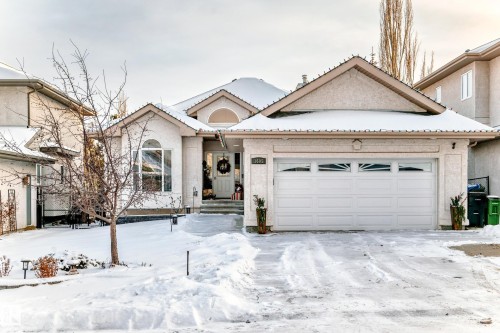 Ranch-style house with stucco siding and an attached garage - 1605 Haswell Court, Edmonton, AB - Outdoor