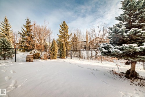 View of yard covered in snow - 1605 Haswell Court, Edmonton, AB - Outdoor