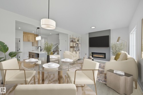 8909 223A Street, Edmonton, AB - Indoor With Fireplace
