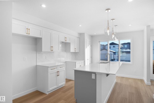 18145 73A Street, Edmonton, AB - Indoor Photo Showing Kitchen With Upgraded Kitchen