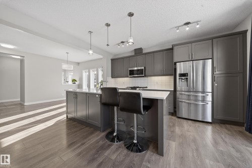 1234 Daniels Crescent, Edmonton, AB - Indoor Photo Showing Kitchen With Stainless Steel Kitchen With Upgraded Kitchen