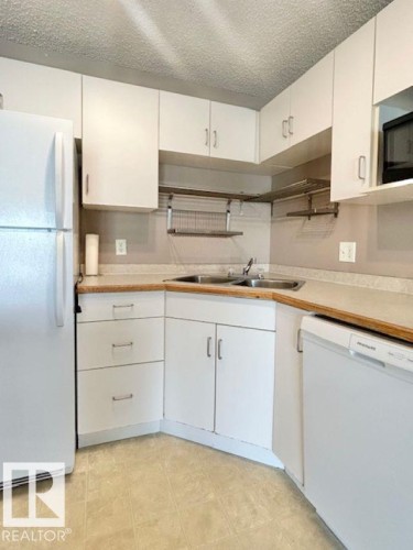 413 11325 83 Street, Edmonton, AB - Indoor Photo Showing Kitchen With Double Sink
