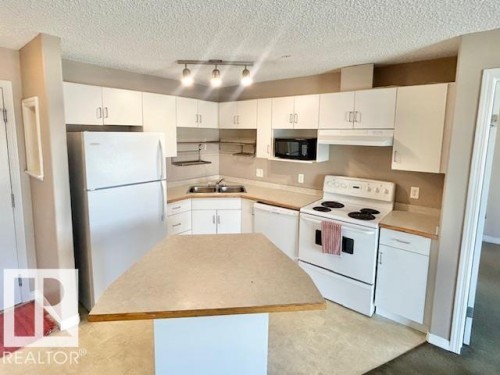 413 11325 83 Street, Edmonton, AB - Indoor Photo Showing Kitchen With Double Sink