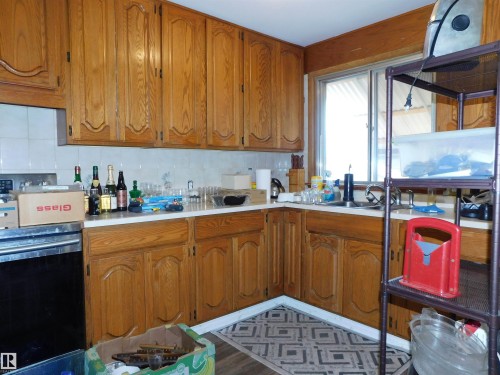 12356 132 Street, Edmonton, AB - Indoor Photo Showing Kitchen With Double Sink