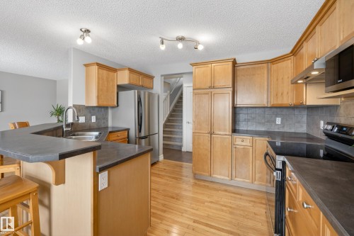 2012 126 Street, Edmonton, AB - Indoor Photo Showing Kitchen With Double Sink