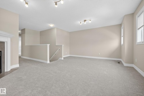 2012 126 Street, Edmonton, AB - Indoor Photo Showing Other Room With Fireplace