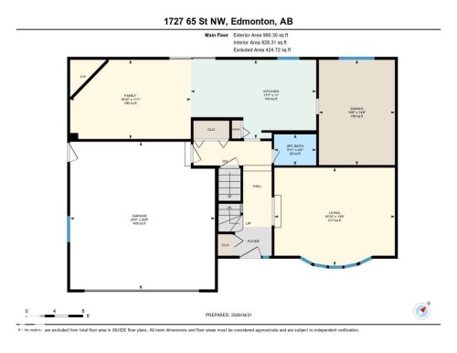 Floor plan - 1727 65 Street, Edmonton, AB - Other