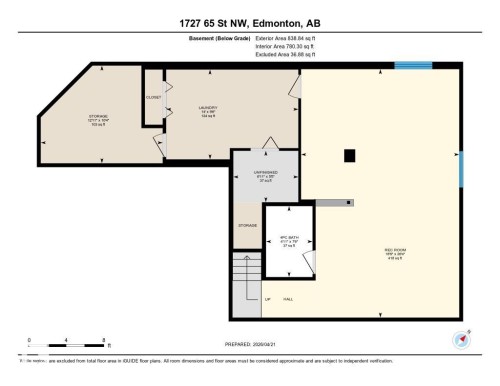 Floor plan - 1727 65 Street, Edmonton, AB - Other