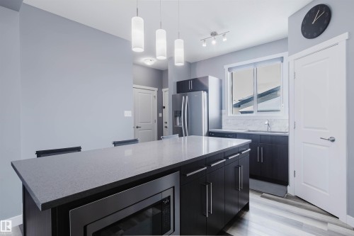 22603 98 Avenue, Edmonton, AB - Indoor Photo Showing Kitchen With Stainless Steel Kitchen With Upgraded Kitchen