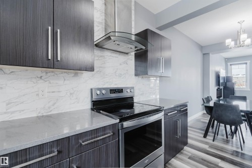 22603 98 Avenue, Edmonton, AB - Indoor Photo Showing Kitchen With Stainless Steel Kitchen With Upgraded Kitchen