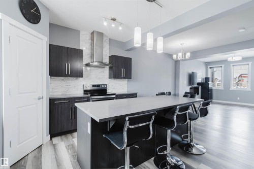 22603 98 Avenue, Edmonton, AB - Indoor Photo Showing Kitchen With Upgraded Kitchen