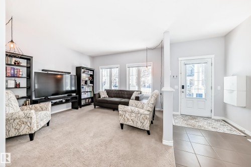 1128 74 Street, Edmonton, AB - Indoor Photo Showing Living Room